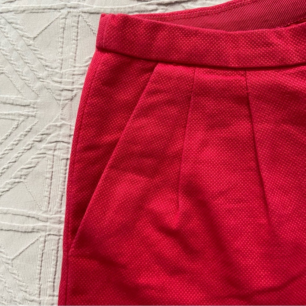 J. Crew High Waist Shorts in Vibrant Red - Picture 5 of 9